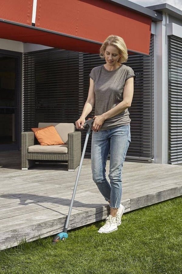 Grasschaar met steel rugontlastend 180° draaibare snijkant antikleefcoating comfortabele handgreep (12100-20)