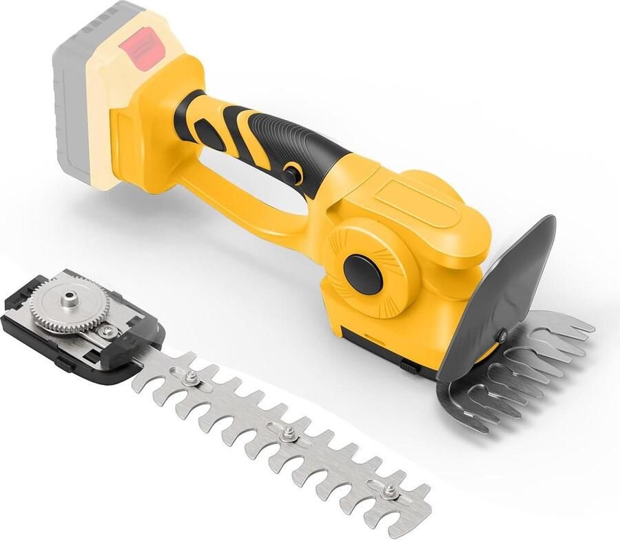 Grasschaar struikschaarset met compatibiliteit voor Dewalt 18 V 20 V accu tuinschaar-handheld gazonschaar-accu grasschaar-struiktrimmer-grasmes-struikschaarmes (zonder accu)