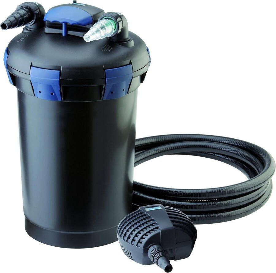 Green Harmony BioPress 50455 Drukfilter set 10000 liter Vijverfilter voor algenbestrijding Filterpomp en UVC-zuiveraar Green Harmony Vijverfilter 2.0