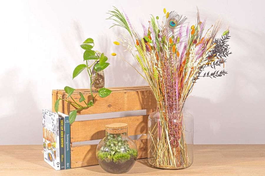 Green Harmony Droogbloemen boeket Halloween Droogboeket 70 cm
