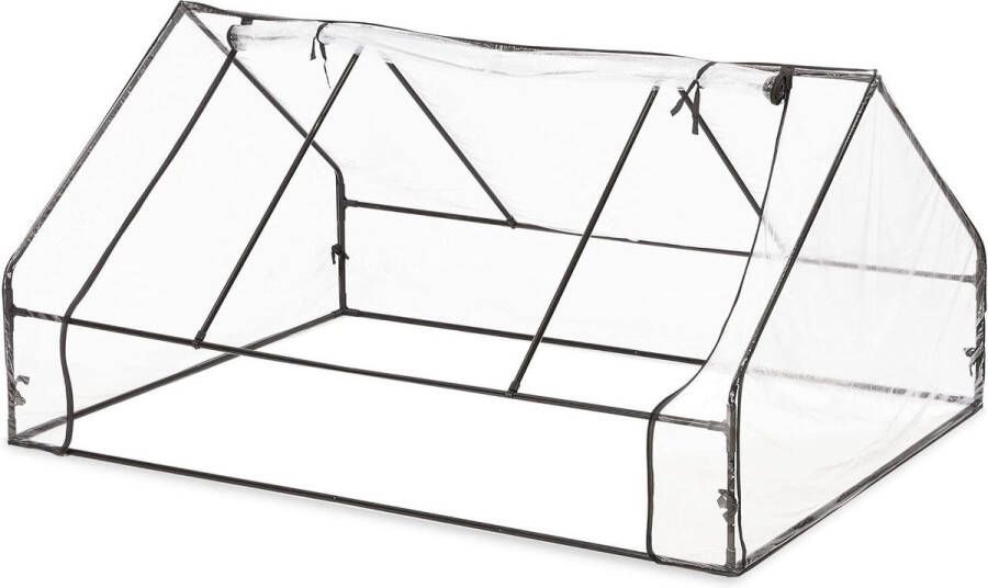 Green Harmony kweekkas PVC transparant 94 x 180 x 140 cm brede deur foliekas voor planten en gewassen Green Harmony Tuinkas