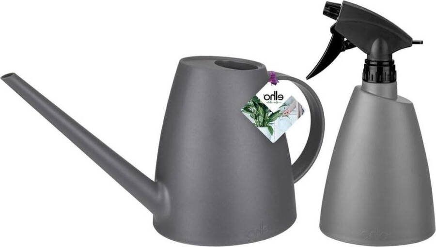 Green Harmony Set met Gieter en Sprayer 100% Recyclebaar Antraciet Plantenspuit 3.0