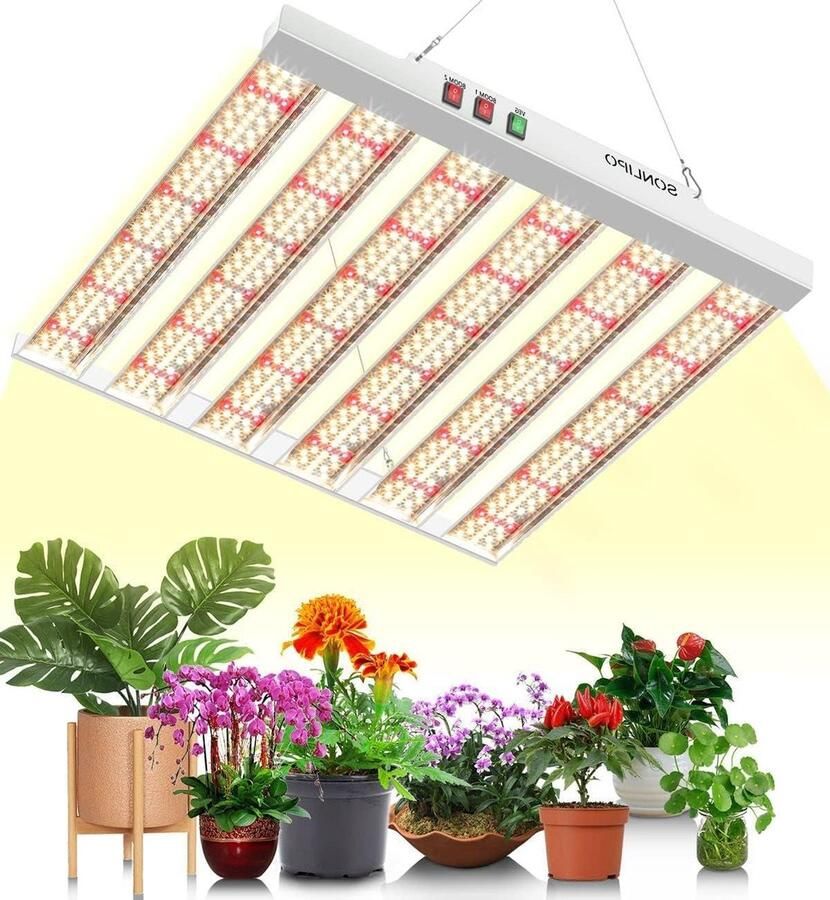 Green Harmony SPF2000 Led-plantenlamp volledig spectrum groeilamp 200 W 120 x 120 cm 882 stuks Sam-sung diodes groeilampen voor planten plantenlicht led-groeilamp voor kamerplanten groenten zaaien Green Harmony Kweeklamp
