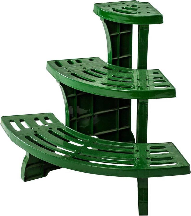 Green Harmony Tuinrek bloemenstandaard-hoekbank voor bloempotten-plantenindeling-binnen-buiten-58x45x485cm-plantenrek-plantenstandaard plantenrek 5