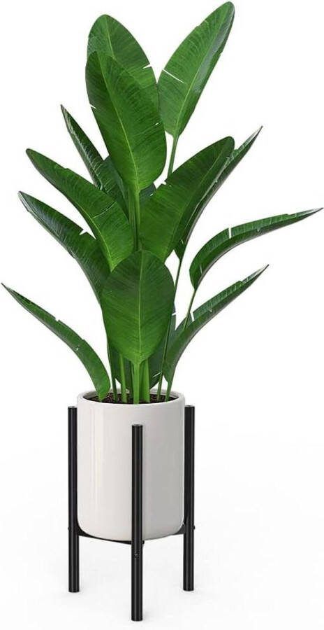 Green Harmony Verstelbare plantenstandaard metalen plantenstandaards binnen buiten moderne plantenhouders plantenrek bloemstandaard houder voor 8-10 inch plantenpot zwart plantenrek