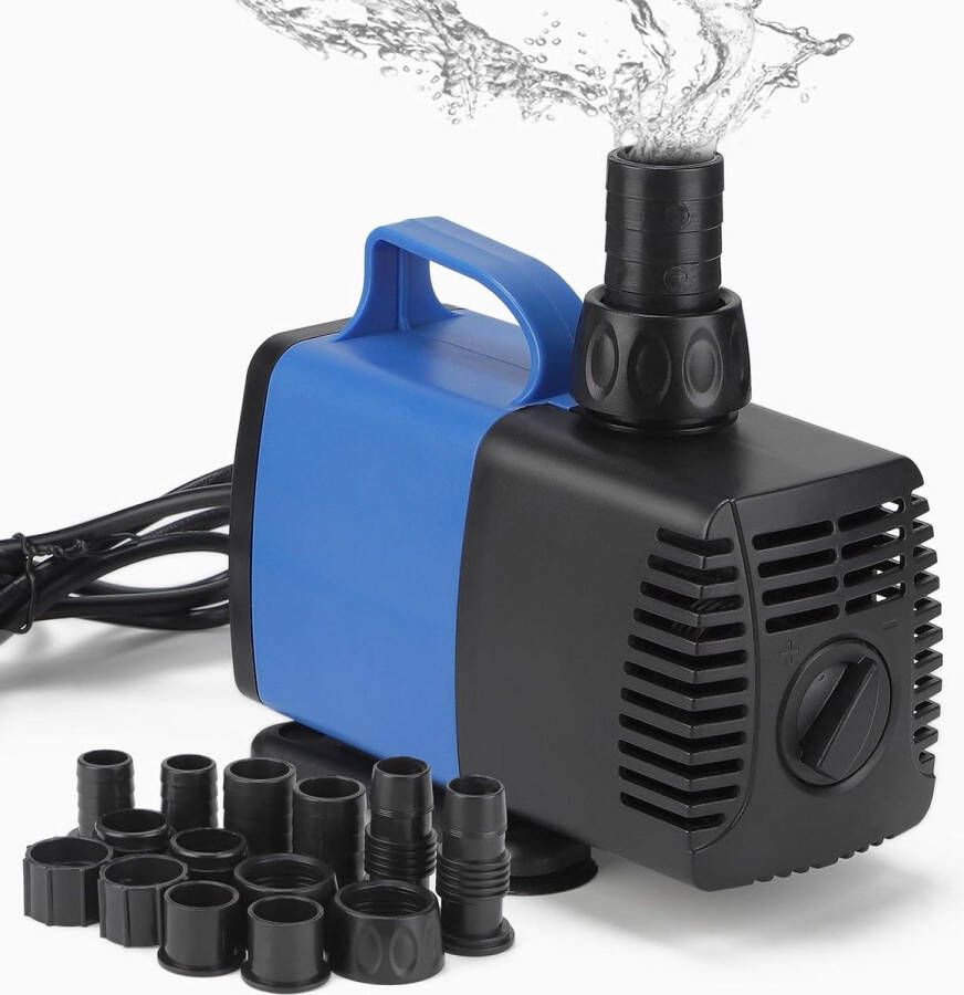Green Harmony Vijverpomp-filterpomp 3500 l-u waterpomp beeklooppomp met 5 sproeiers aquariumpomp voor fonteinpomp 35 W fonteinpomp Green Harmony Vijverfilter 2.0