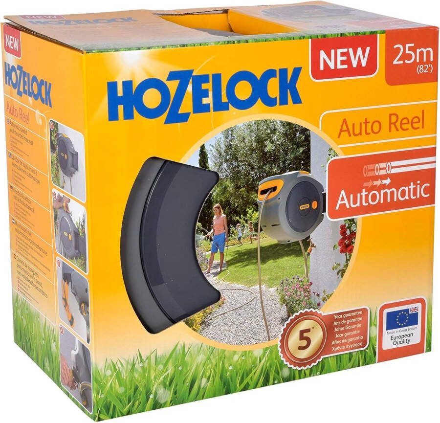 Green Harmony Wandslangbox Auto Reel 25 M eenvoudige installatie slangspuit aansluitingen bevestiging garantie 2402 0000 Green Harmony Tuinslanghasper