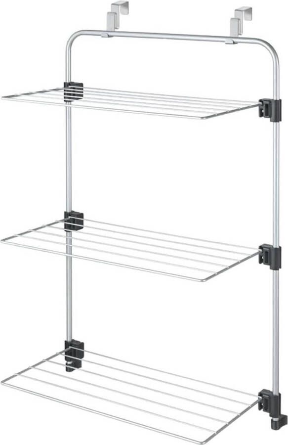 Grijze Gale wasdroger met Epotherm-coating over de deur 35 x 58 x 87 cm