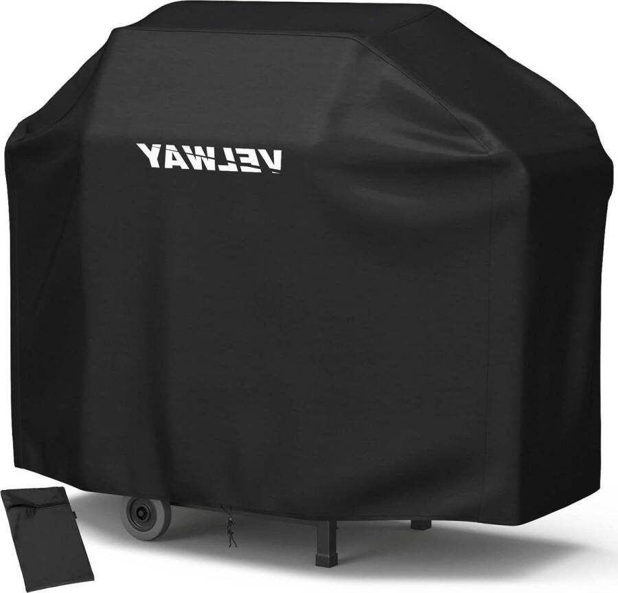 Grill Afdekhoes Waterdicht BBQ Hoes Barbecuehoes Gasgrill Beschermhoes Zwart 147x61x117cm BBQ hoes