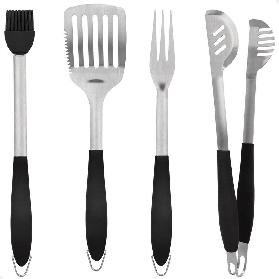 Grillaccessoireset 4-delig grilltang spatel tranchvork en kwast Grillgereedschap met 1 of 2 populaire zoekwoorden barbecue set