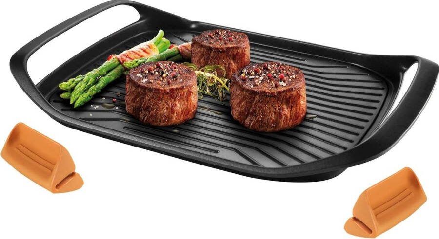 Grillpan 42 x 28 cm zwart SmartCLICK 605068 Beste kwaliteit