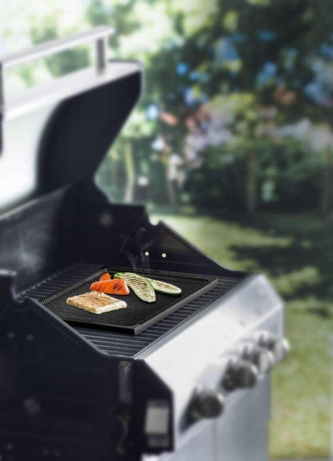 Grillplaat met antiaanbaklaag van gerecycled gegoten aluminium Classic duurzaamheid keukenbenodigdheden