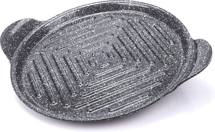 Grillrooster rond aluminium grijs 25 cm