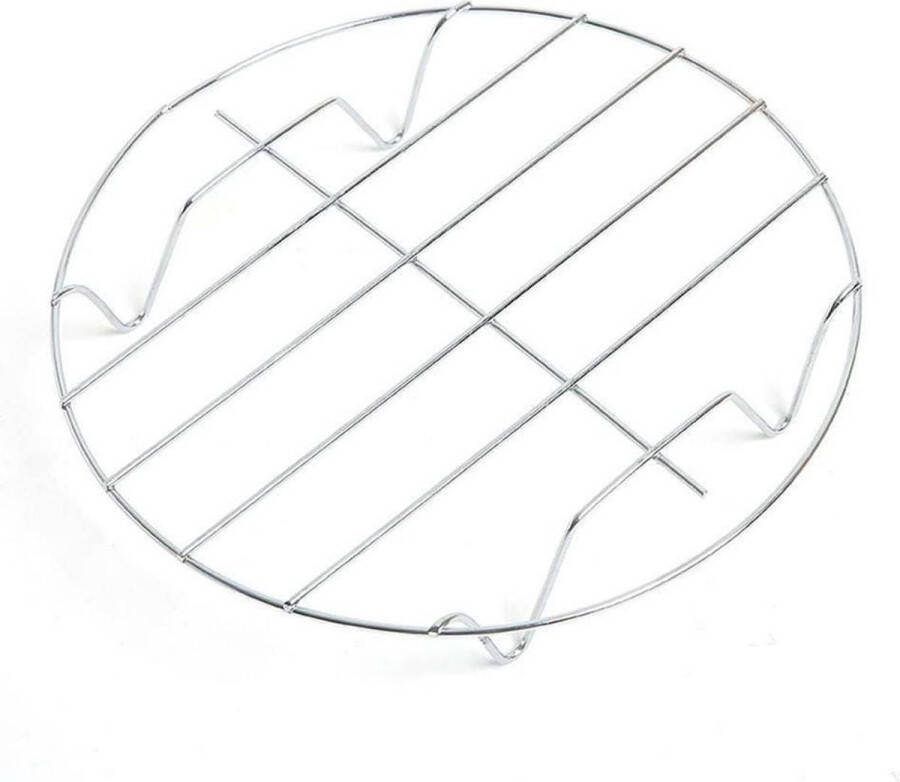 Grillrooster rond roestvrij staal 23 cm magnetronrooster ovenrooster universele oven kookaccessoire magnetron rooster
