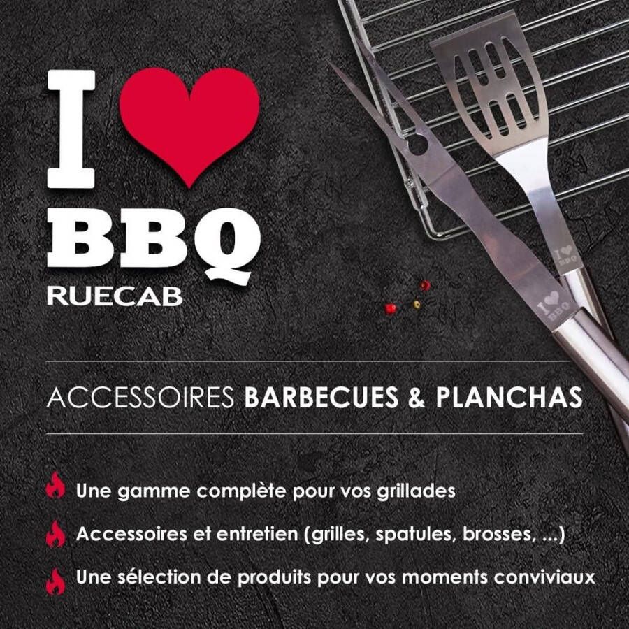 Grillrooster voor Barbecue & Rookoven Rechthoekig BBQ grillrooster 68x40 Verchroomd staal met houten handgrepen