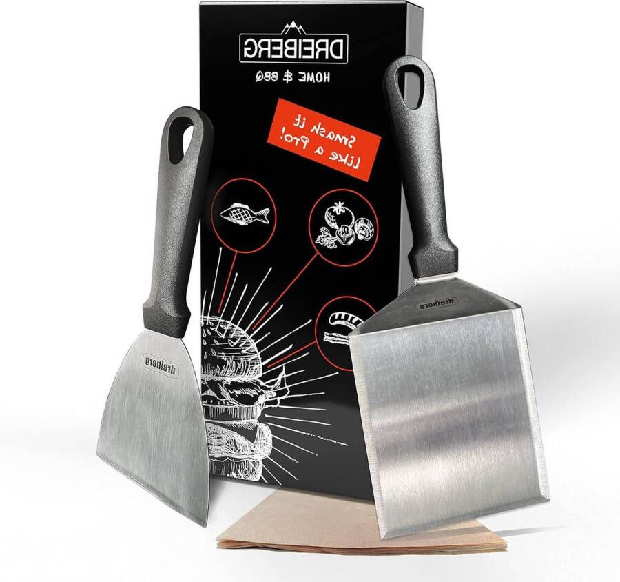 Grillspatel set XXL met Comfortabele Handgreep barbecue set