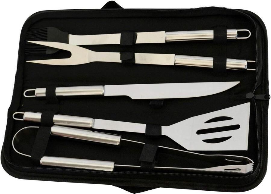 Grilltangen Grillbestek set in opbergtas met BBQ-accessoires barbecue set