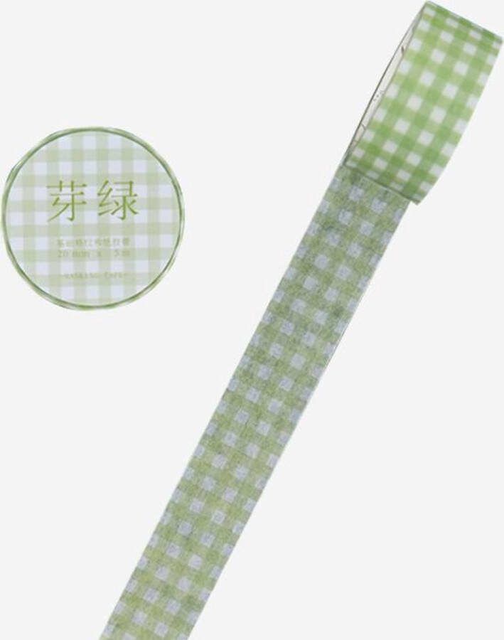 Groen Geruit Washi Tape Ruiten Wit Groen Geruitte Tape Bullet Journal Journalling Journaling Masking Tape