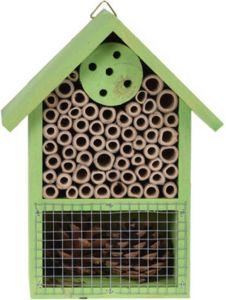 Groen insectenhotel 20 cm Hotel huisje voor insecten Bijenhuis vlinderhuis