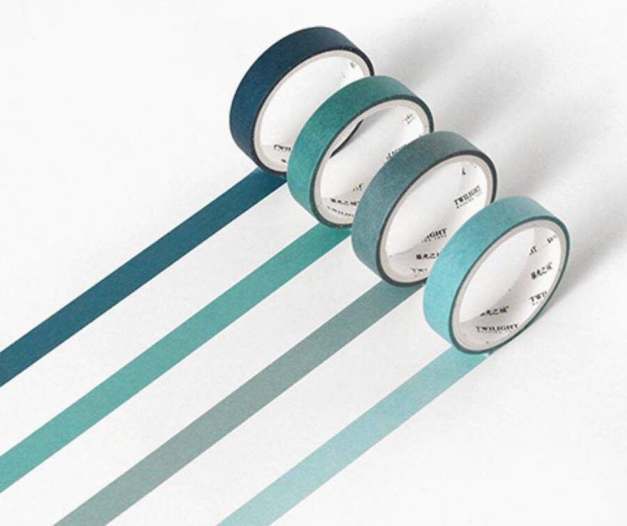 Groen Washi Tapes Box Verschillende Groene Masking Tapes Vier Verschillende Washi Tapes Vier Schattige Leuke Masking Tapes in één Doosje Bullet Journal Journalling Plakboeken Versieren Inpakken Journal Washi Tapes Masking Tapes
