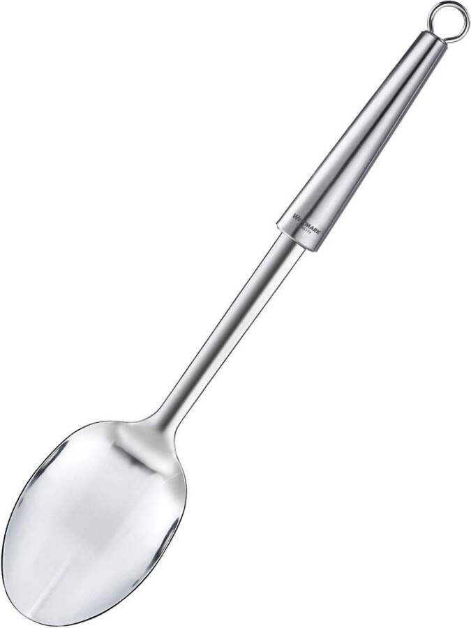 Groente- roer- kooklepel lengte: 34 2 cm roestvrij staal Glory zilver