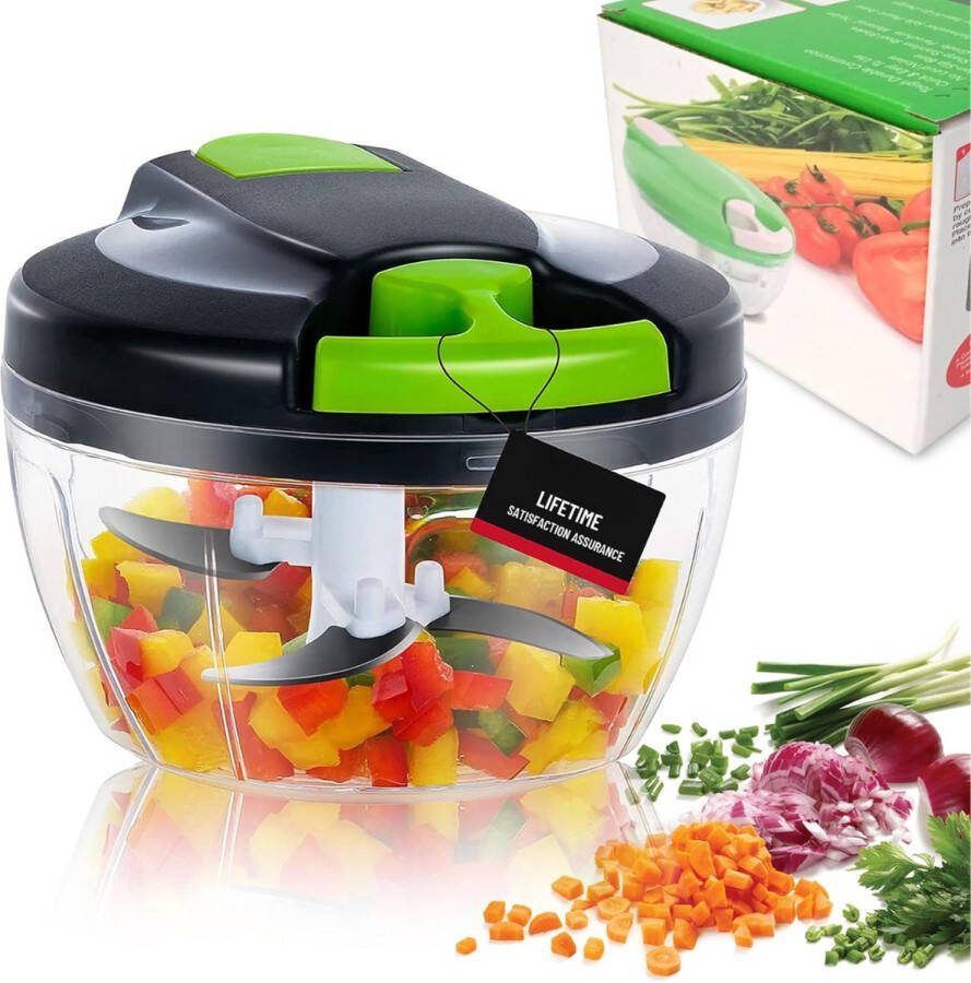 Groentehakker Uiensnijder Uienhakker Groentesnijder Handmatig Hakmolen Must have voor in de keuken!