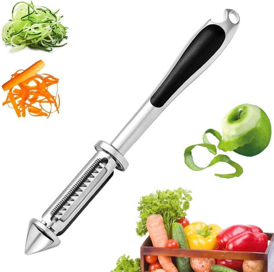Groentesnijder 5-in-1 scherpe roestvrijstalen dunschiller met gemakkelijke antisliphandgreep aardappelschiller voor keuken fruit