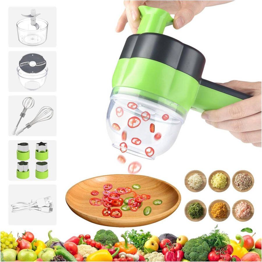 Groentesnijder Electrisch Groentensnijder Electrisch Groentesnijder Machine Elektrische Groentesnijder Foodprocessor Uiensnijder
