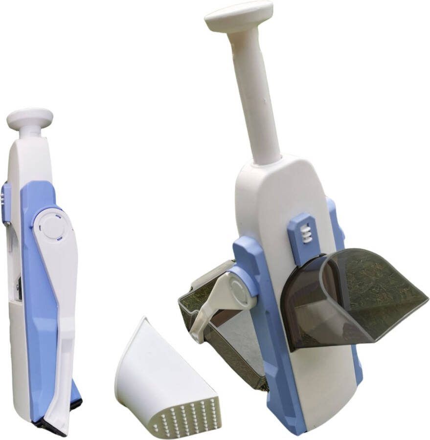 Groentesnijder Keukenmandoline Groenteschaaf Frietsnijder 0.5mm tot 8mm Multifunctioneel Blauw