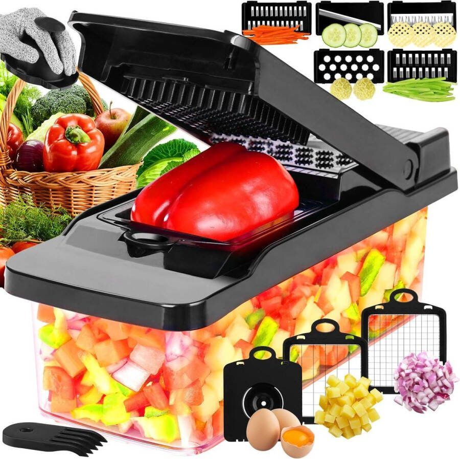 Groentesnijder-Mandoline voor de Keuken Chopper voor Ui en Voedsel Cutter Groentesnijder