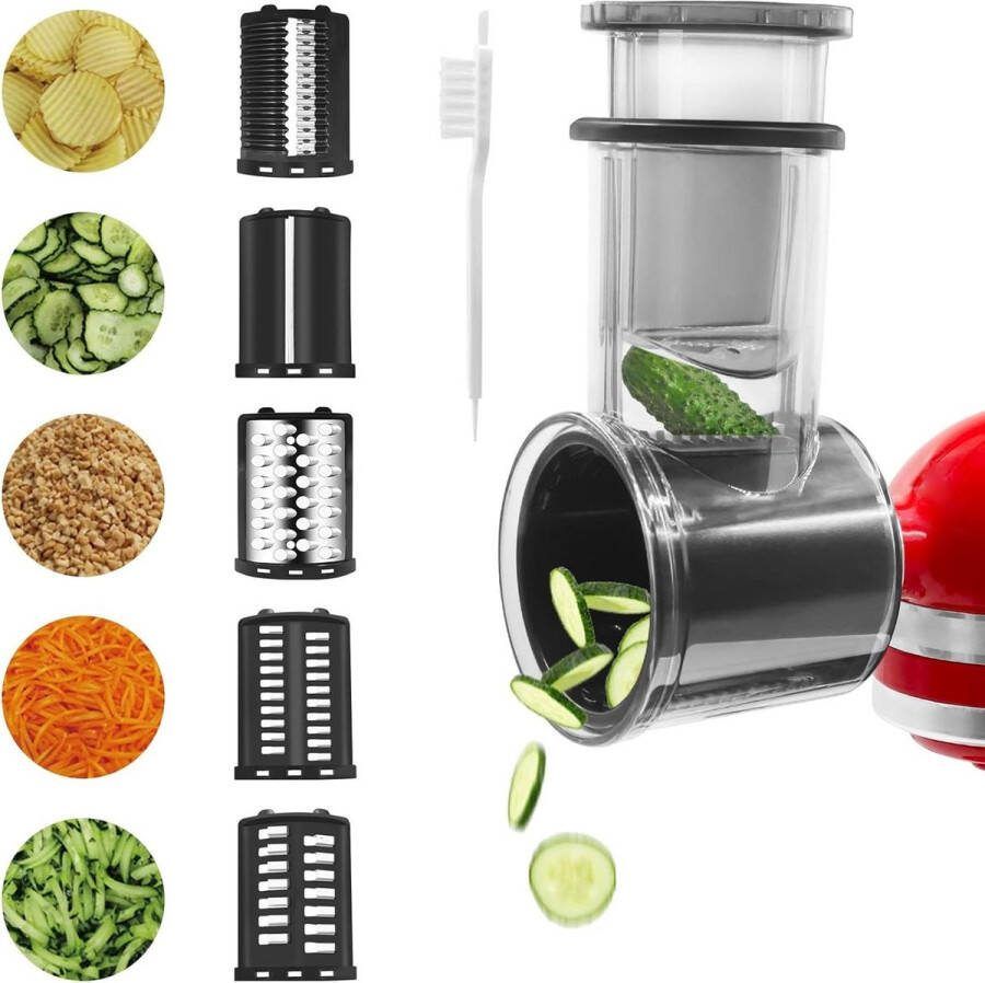 Groentesnijder shredder opzetstukken Kitchenaid mixer Groentesnijder
