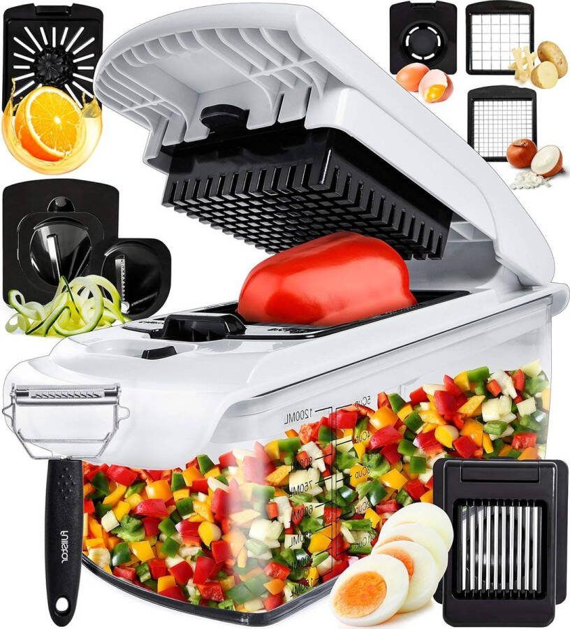 Groentesnipper Spiralizer Multifunctionele Groentesnijder Veg Ui Dicer Salade Chopper Aardappelsnijder Juicer Eiersnijmachine