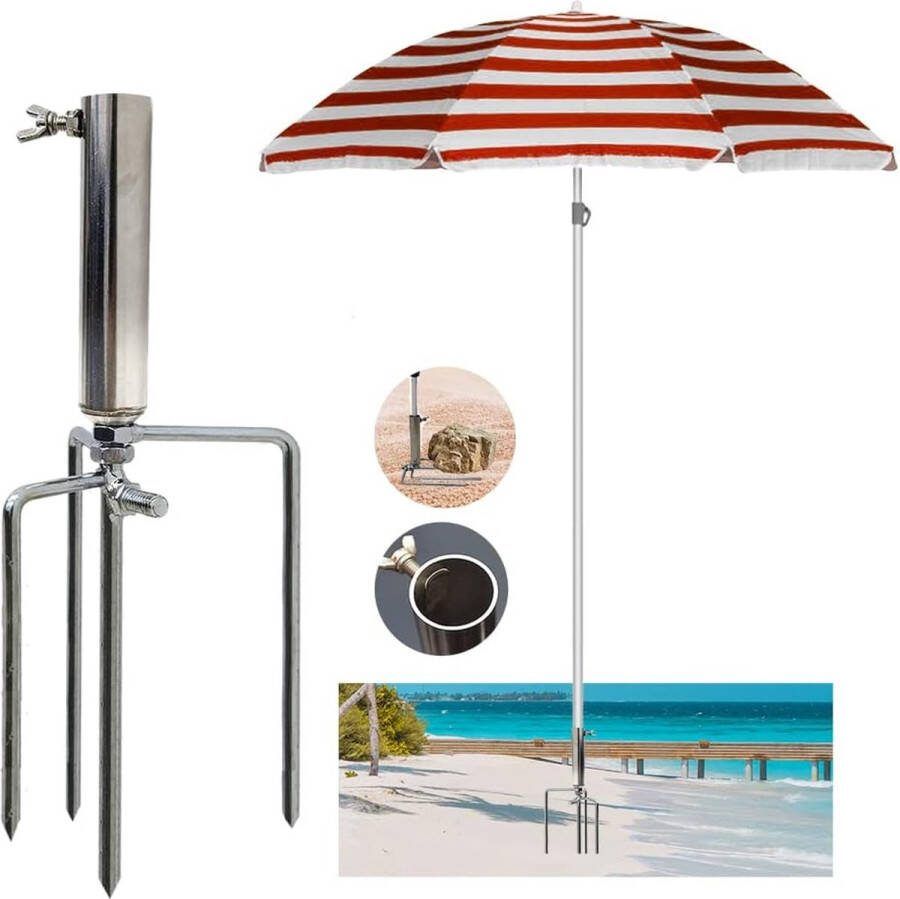 Grondpen parasol gazondoorn voor parasol parasolstandaard strand gazon parasolstandaard afneembare parasolstandaard voor parasol tuinparasol