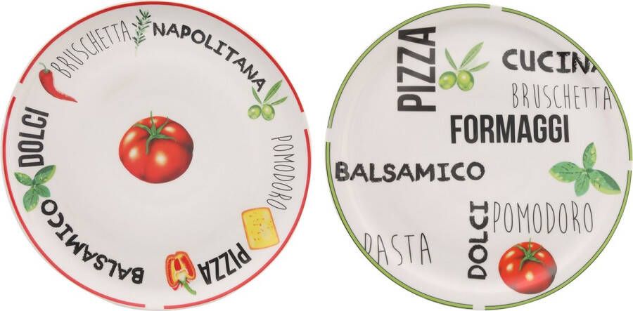 Groot Pizzabord Italia ø 30 cm set van 2 stuks