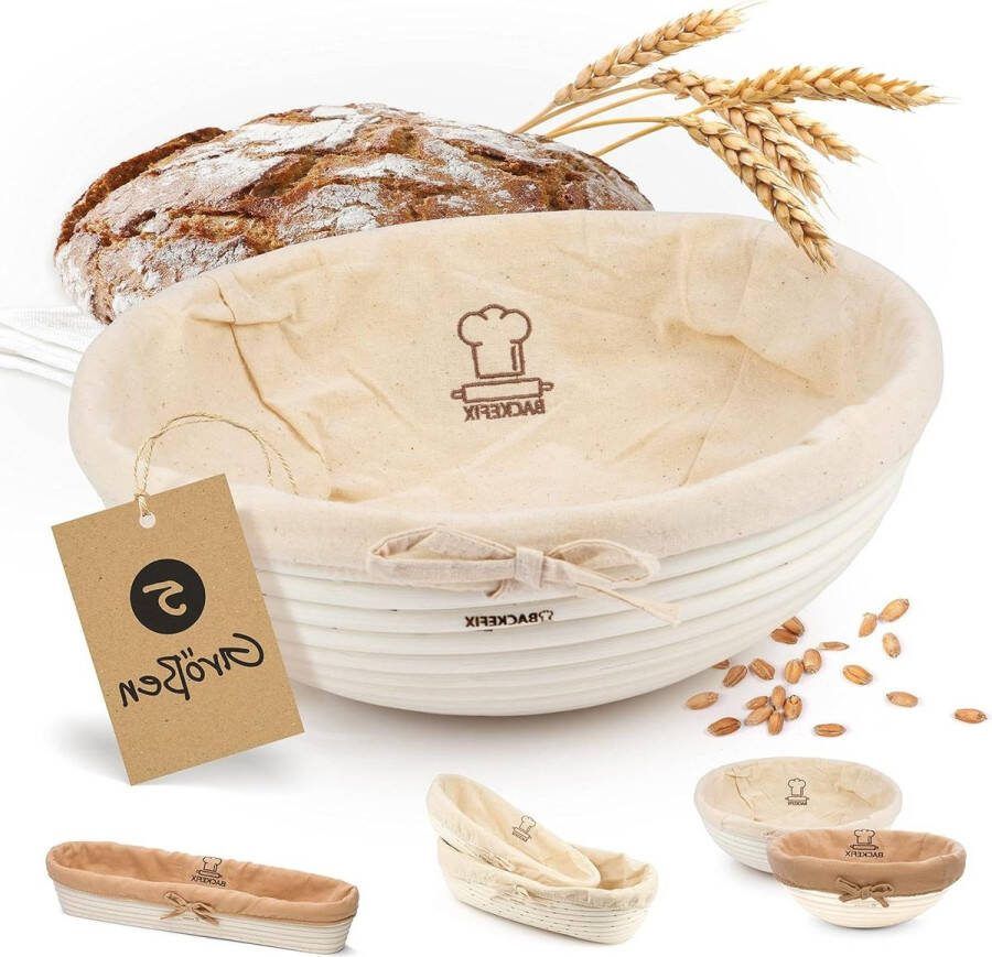 Groot rijsmandje 27 cm voor 15 kg brood Handgemaakt accessoire voor broodbakken