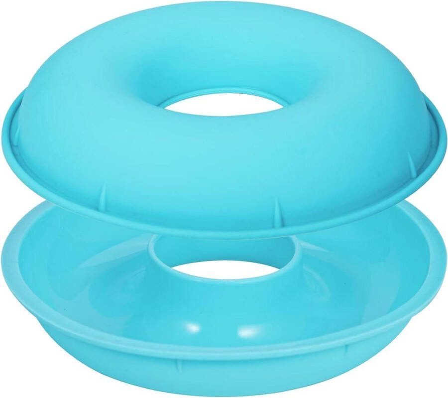 Grote Ø 24 cm siliconen donutbakvorm cakevorm tulbandvorm voor donut bagel 2 helften