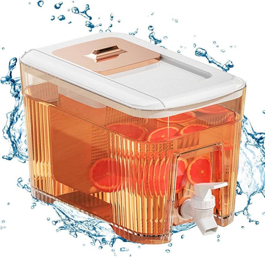 Grote capaciteit drankdispenser met tapkraan voor koude dranken 6 liter BQ picknick zwembadfeest