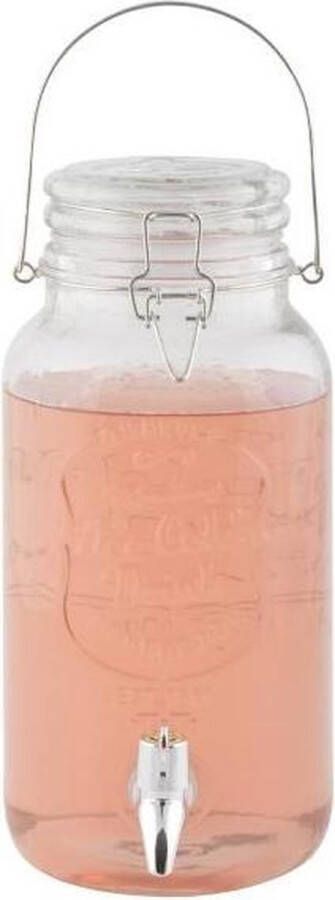 Merkloos Sans marque GROTE GLAZEN KRAANTJES KAN Sapdispenser met flip top SAPKAN