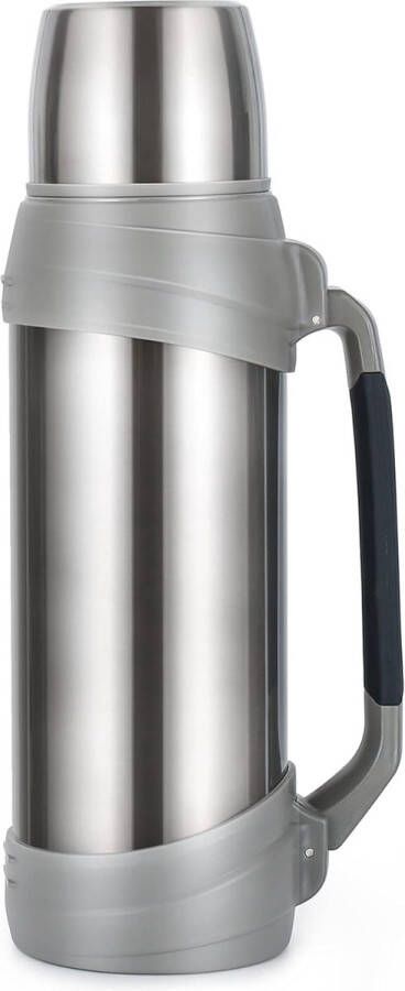 Grote koffiethermoskan voor op reis geïsoleerde waterkan 2 5 liter klassieke thermoskan met plastic beker roestvrijstalen waterfles voor wandelen