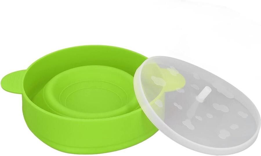 Grote Popcorn Maker met Deksel Handvat BPA Vrij Opvouwbaar -40℃ Tot +230℃ Siliconen Popcorn Bowl(#3) DIY Kitchen Tool popcorn bowl