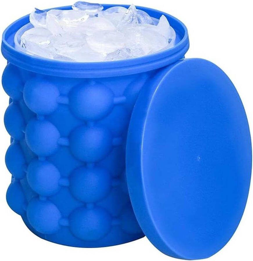 Grote Ronde Siliconen Ijsemmer Tray Snelle Koeling Opslag Emmer Maken Mold Ljsemmer