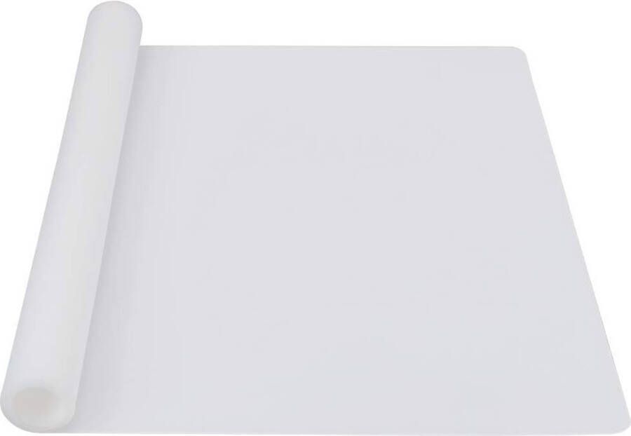 Grote siliconen bakmat transparant 60 × 40 cm multifunctionele hittebestendige anti-aanbaklaag siliconen mat helder voor werkbladen aanrechtbescherming kunst en knutselmat 24 x 16 inch