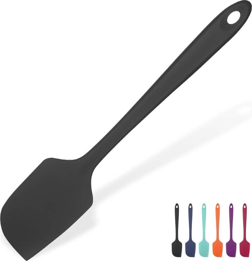 Grote siliconen spatel: Hittebestendig Non Stick Flexibel Naadloos Rubber Deegschraper Bakken Koken Siliconen Keukengerei met Nylon Kern voor Mengen Schrapen