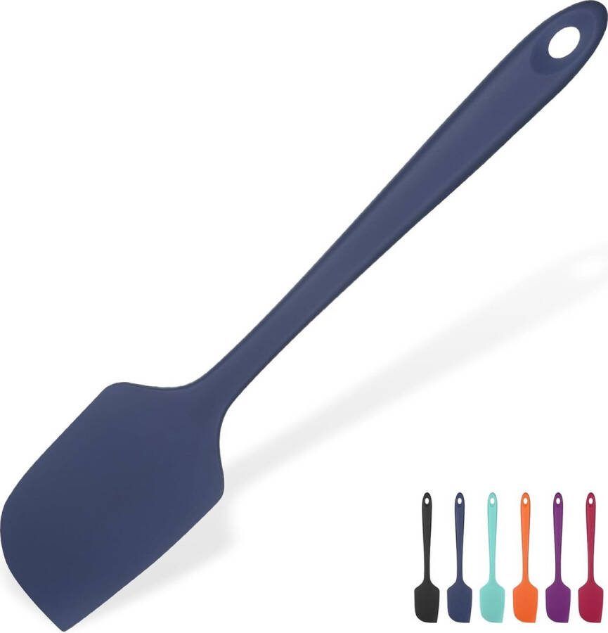 Grote siliconen spatel: Hittebestendig Non Stick Flexibel Naadloos Rubber Deegschraper Bakken Koken Siliconen Keukengerei met Nylon Kern voor Mengen Schrapen