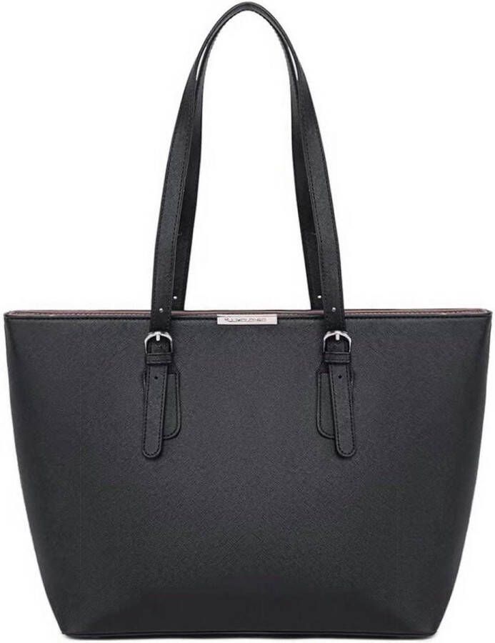 Grote Tote Handtas Dames Groot Schoudertas Shopper PU Leer Draagtas Boodschappentas Schooltas Werktas Businesstas Laptoptas Vrouwen Meisje Tote bag met rits