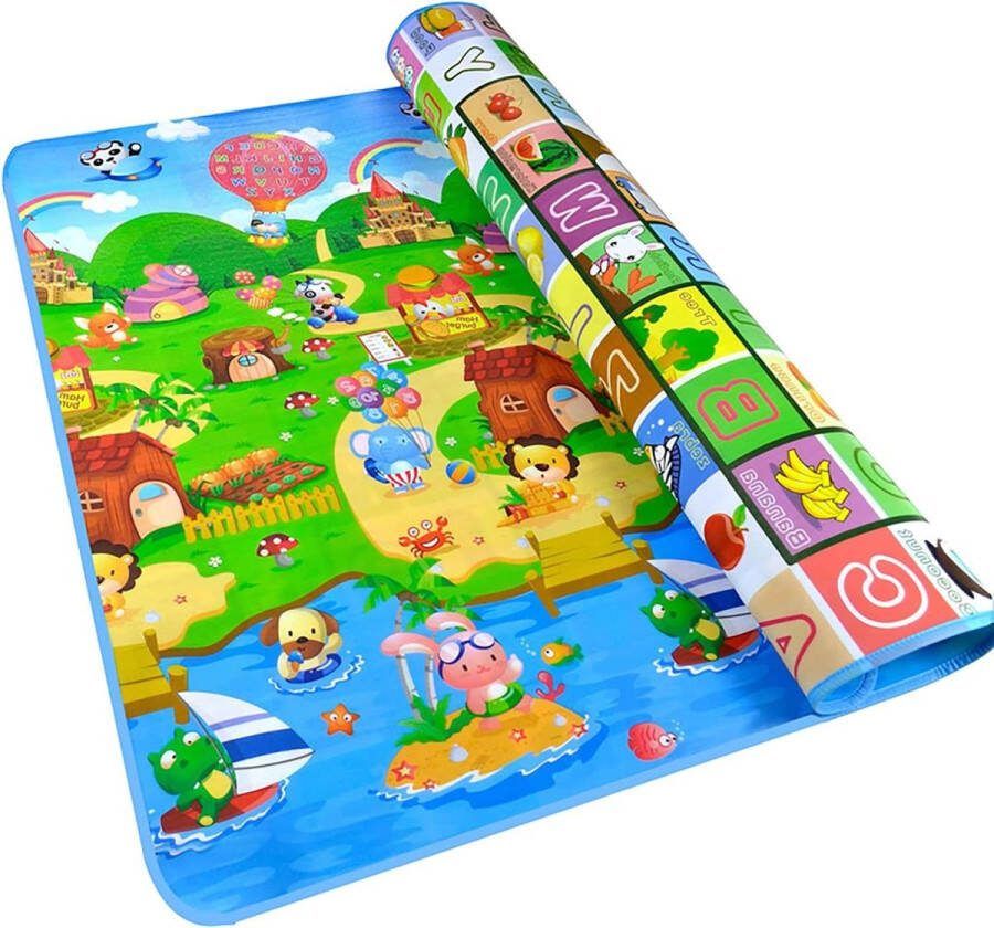 Grote waterdichte opvouwbare speelmat 180 x 120 cm boerderijdieren speelmat voor kinderen play mat baby
