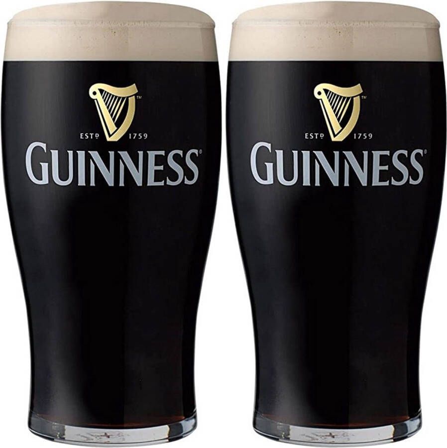 Guinness Imperial Stout Bierglazen 2 stuks Pint