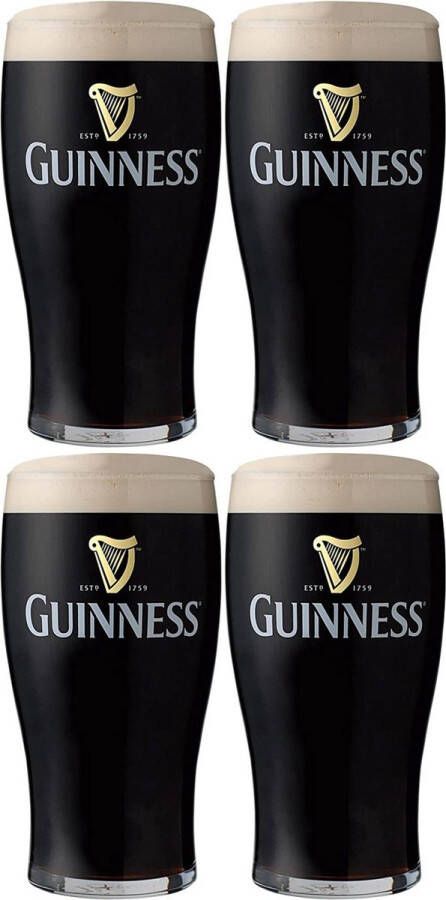 Guinness Imperial Stout Bierglazen 4 stuks Pint