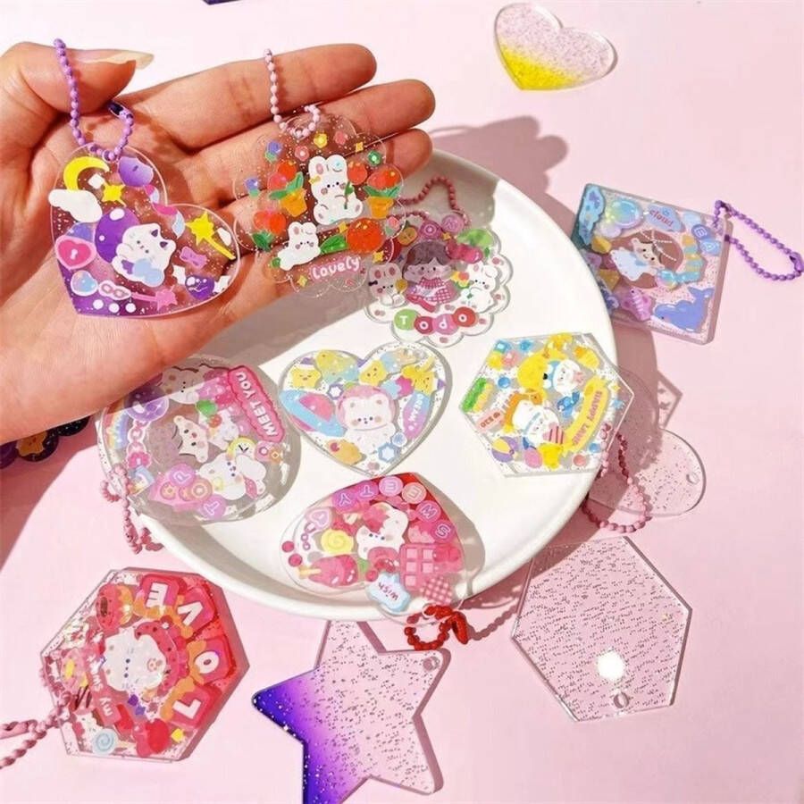 Guka Charm Set 100 Stuks met 100 stickers armbandjes en accessoires-Knutselpakketjes Maken