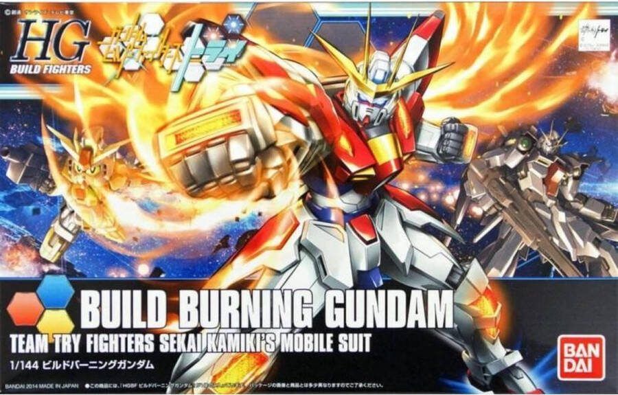 Merkloos Sans marque Gundam Build Fighters Try: High Grade Build Burning Gundam 1:144 Model Kit